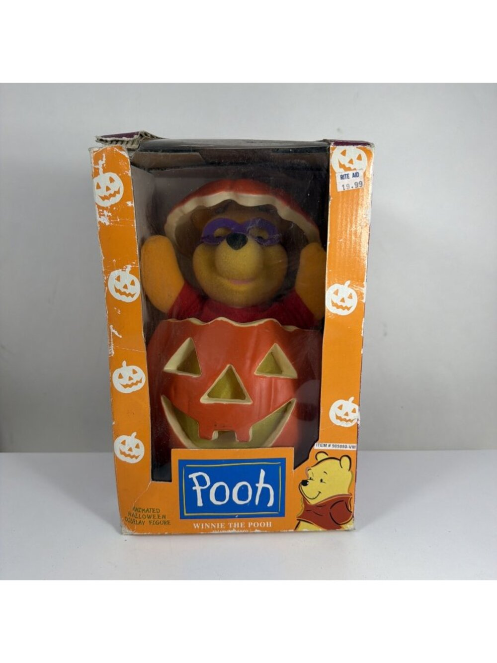 Winnie The Pooh Animated Halloween Display Figure Vintage 90s Disney Decoration